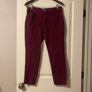 Old Navy plum pants, size 10
